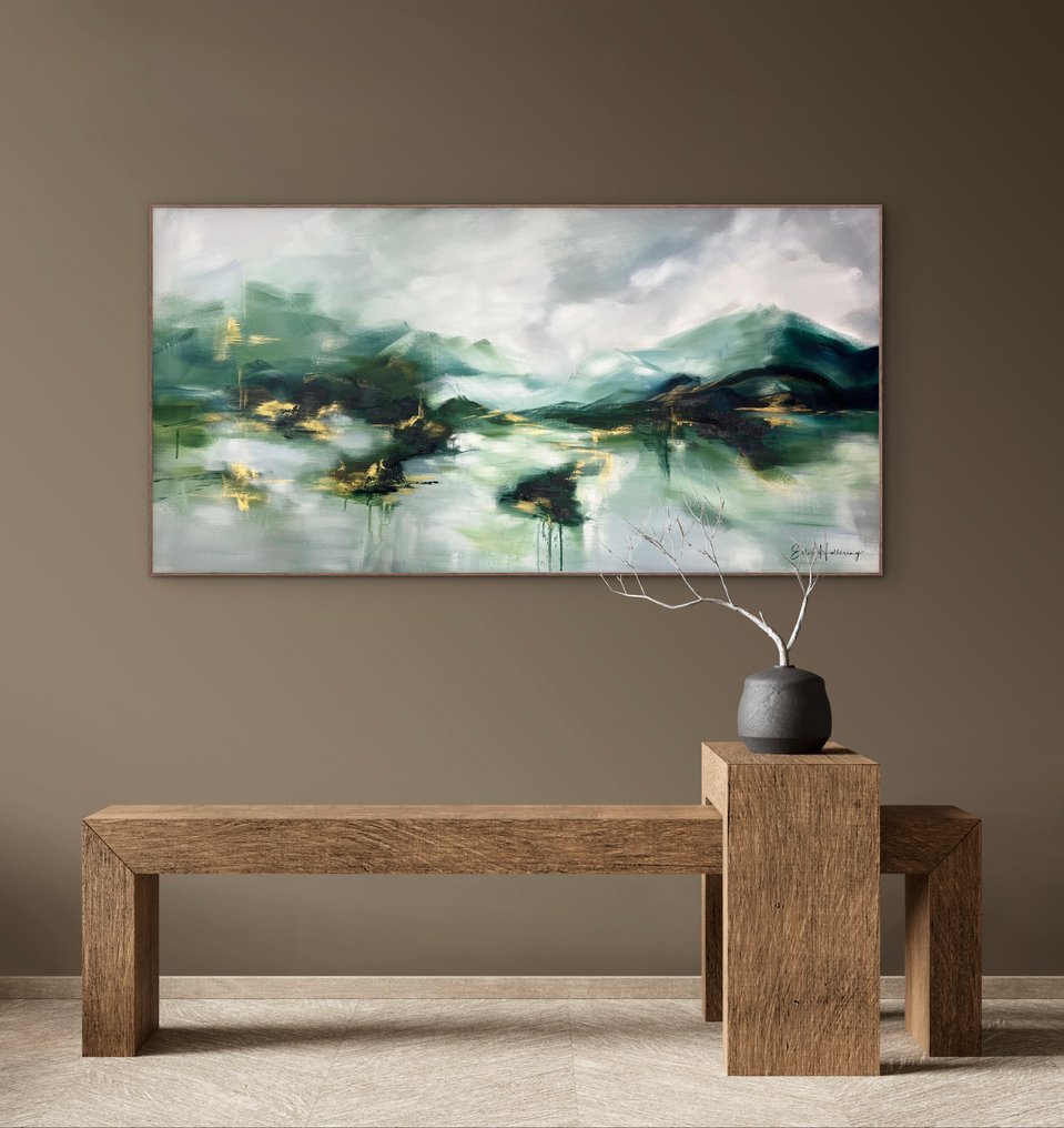 Ellis Hollering - Misty Highlands - XXL Abstract landscape #2.1
