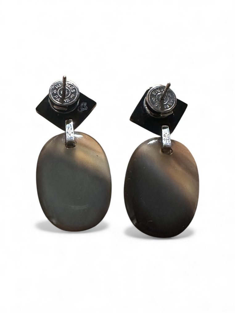 Hermès - 樹脂, 銀 - 耳環 - 耳环 #1.0