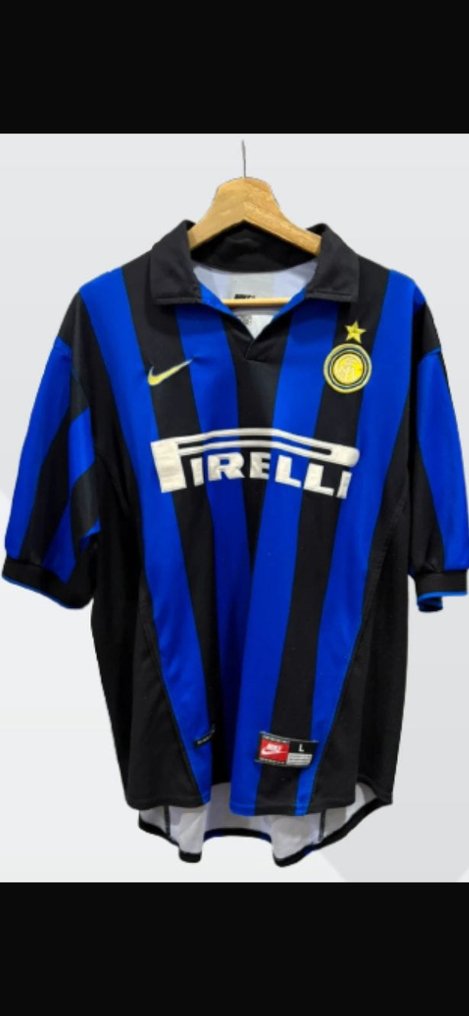 Inter Milan - Olasz labdarúgó-bajnokság - Roberto Baggio - 1998 - Futball ing #1.0