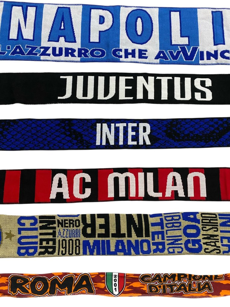 Napoli-Juventus-Milan-Roma-Inter - 意大利足球联盟 - 围巾  #1.0