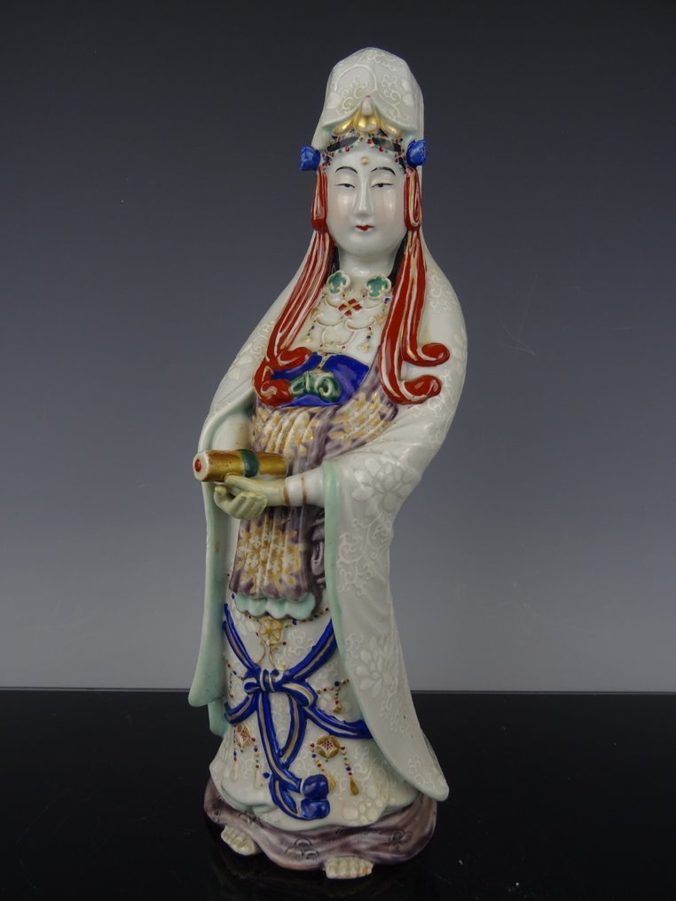 Guanyin - 雕像 瓷器 - 日本 - 江戶時代（1600-1868）  (沒有保留價) #1.0