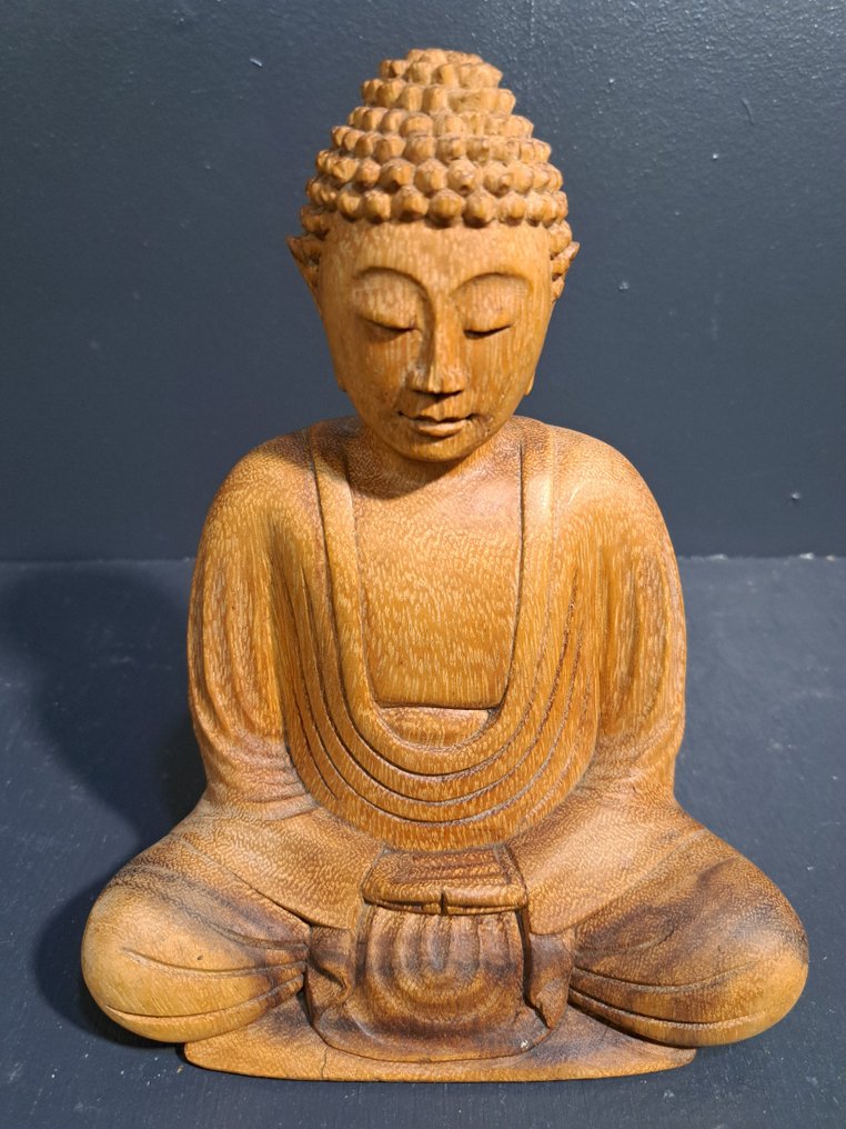 Drie Boeddha Mudra beelden - Estátua - Indonésia  (Sem preço de reserva) #4.3