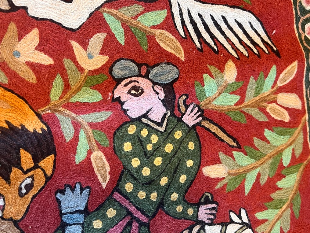 Ταπετσαρία - 58.5 cm - 90 cm - Κασμίρ Αλυσίδα Ράψιμο #2.1