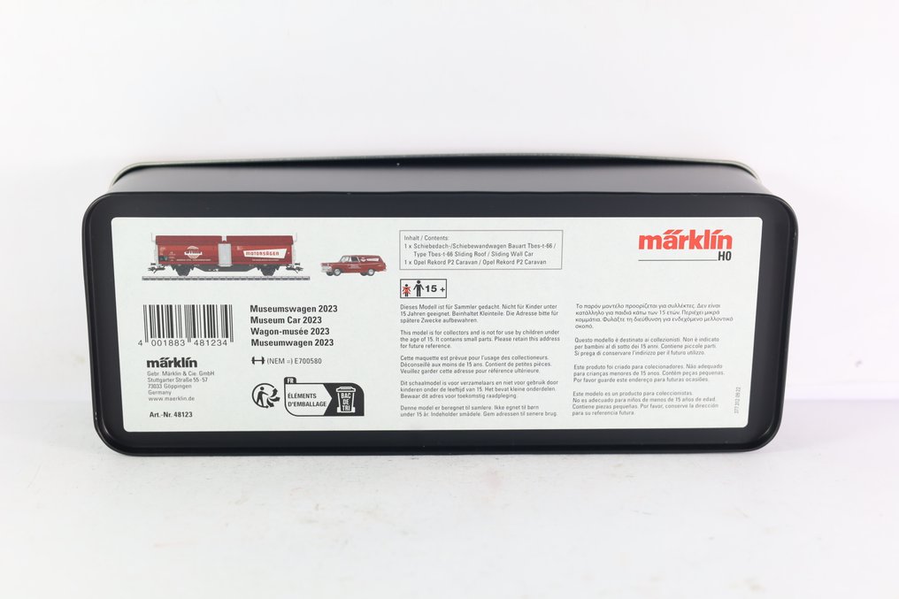 Märklin H0 - 48123 - Set di vagoni merci di modellini di treni (1) - Museumwagen 2023 - DB #1.0