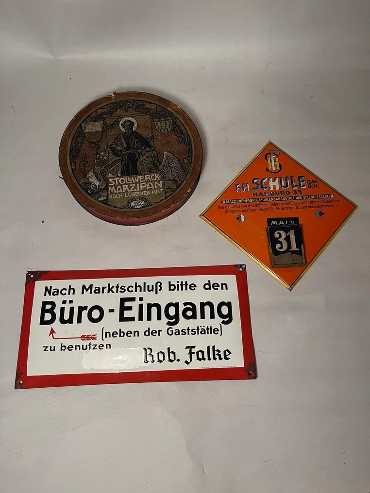 Letrero publicitario (3) - Metal, Papel #1.0