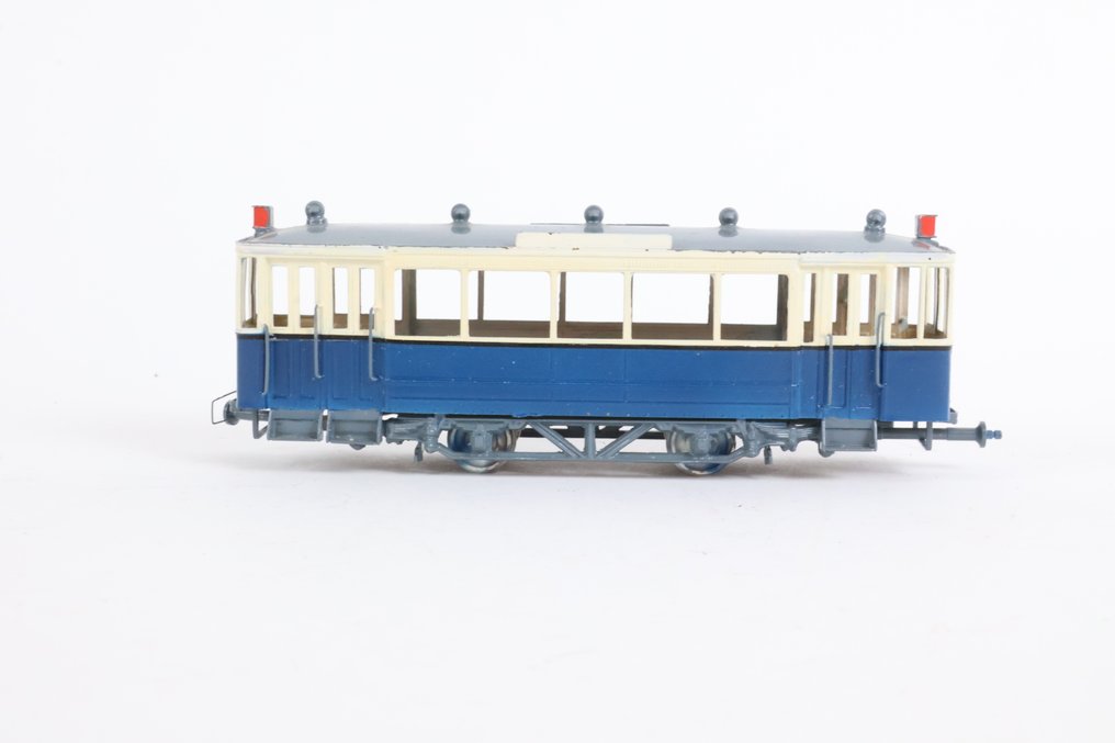Merk niet bekend H0 - Modeltram (1) - Amsterdamse tram bijwagen (messing) - GVB #3.2