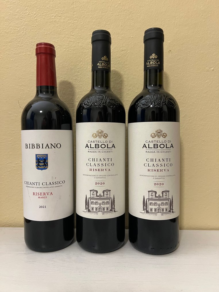 2020 Castello di Albola & Bibbiano 2021 - Chianti Classico Riserva - 3 Pullot (0.7 L) #1.0