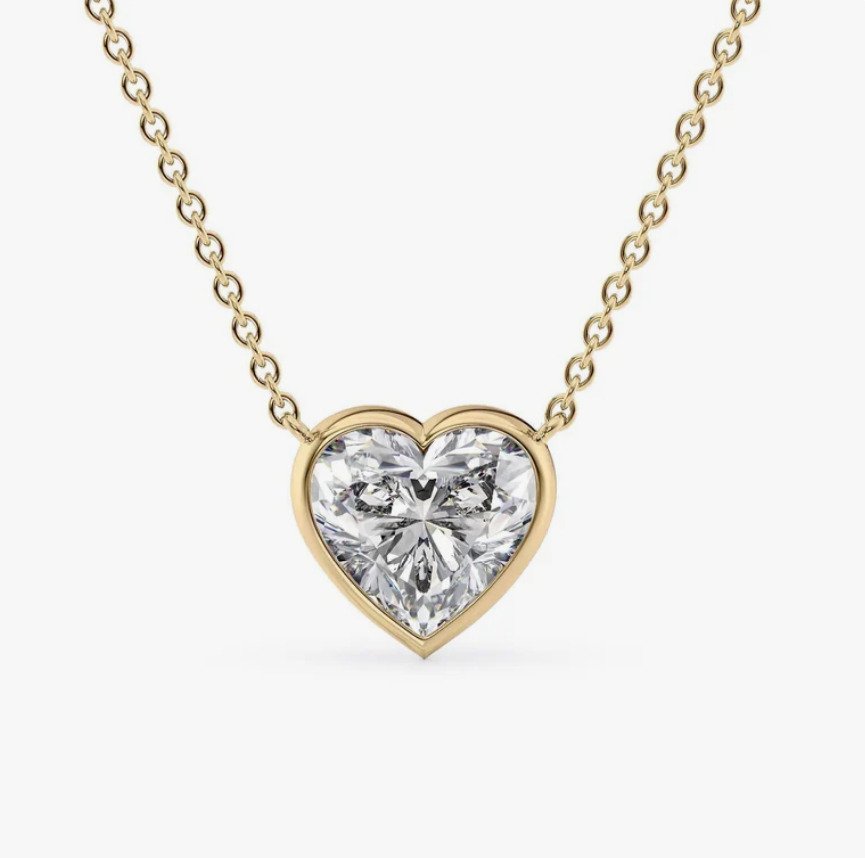 Κρεμαστό κόσμημα - 14 καράτια Κίτρινο χρυσό -  0.93ct. tw. Διαμάντι (Φυσικό) #1.0