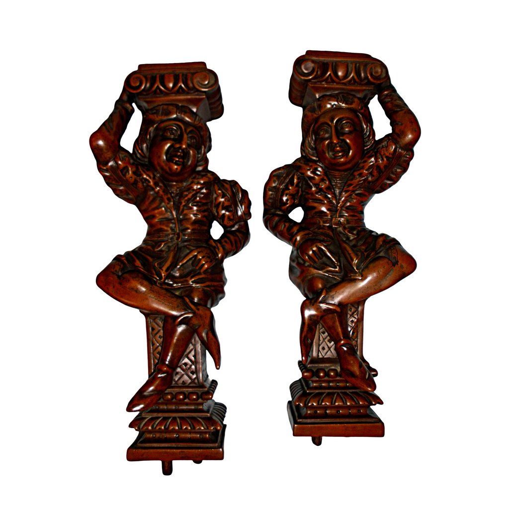 雕刻, Paar Cheburijnen - 44 cm - 銅 #1.0