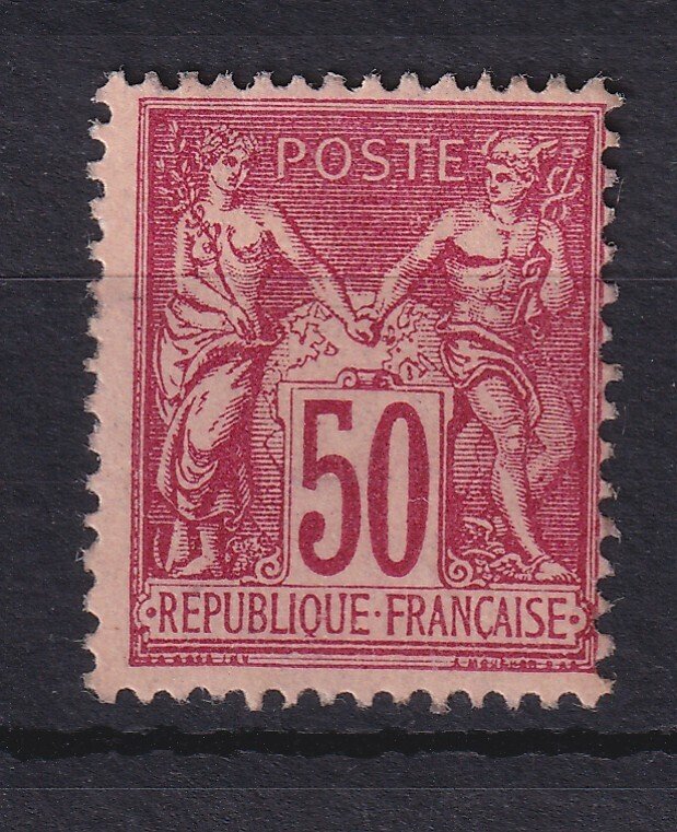 Frankrig 1890 - superbe sage 50c rose type II - Yvert n°98 #1.0