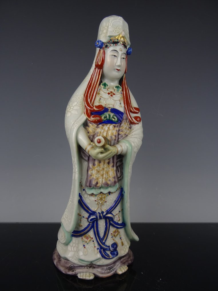 Guanyin - 雕像 瓷器 - 日本 - 江戶時代（1600-1868）  (沒有保留價) #2.1
