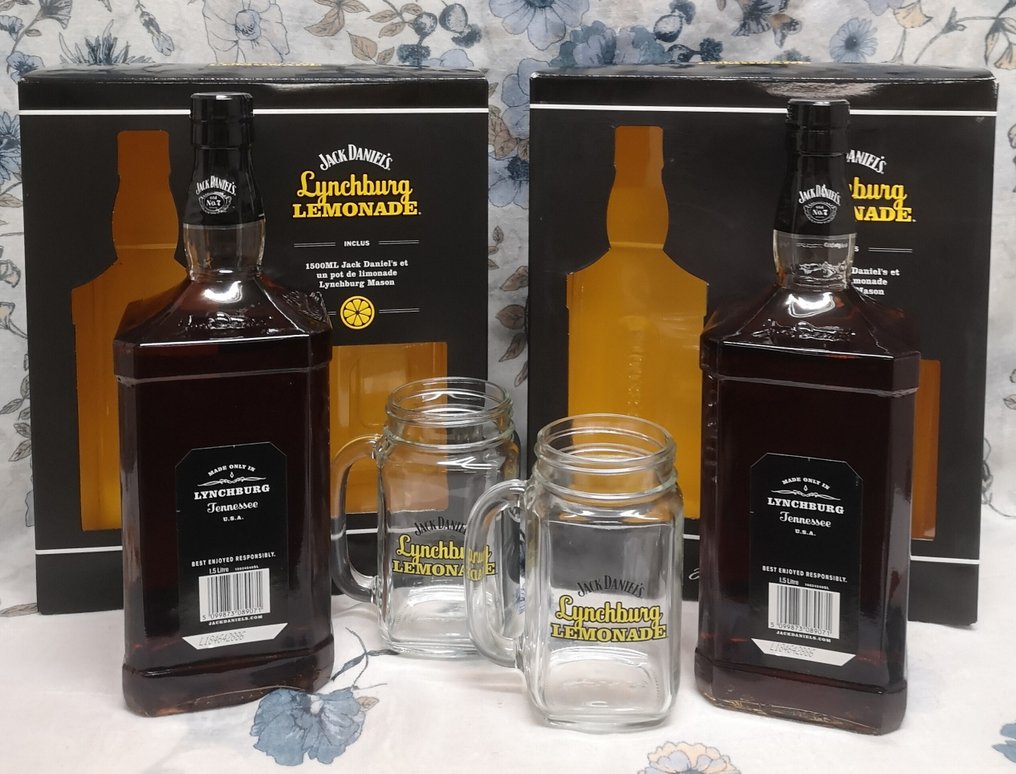 Jack Daniel's Old No 7 Lynchburg Lemonade - Gift pack flask  - 1,5 litros - 2 botellas  #4.3