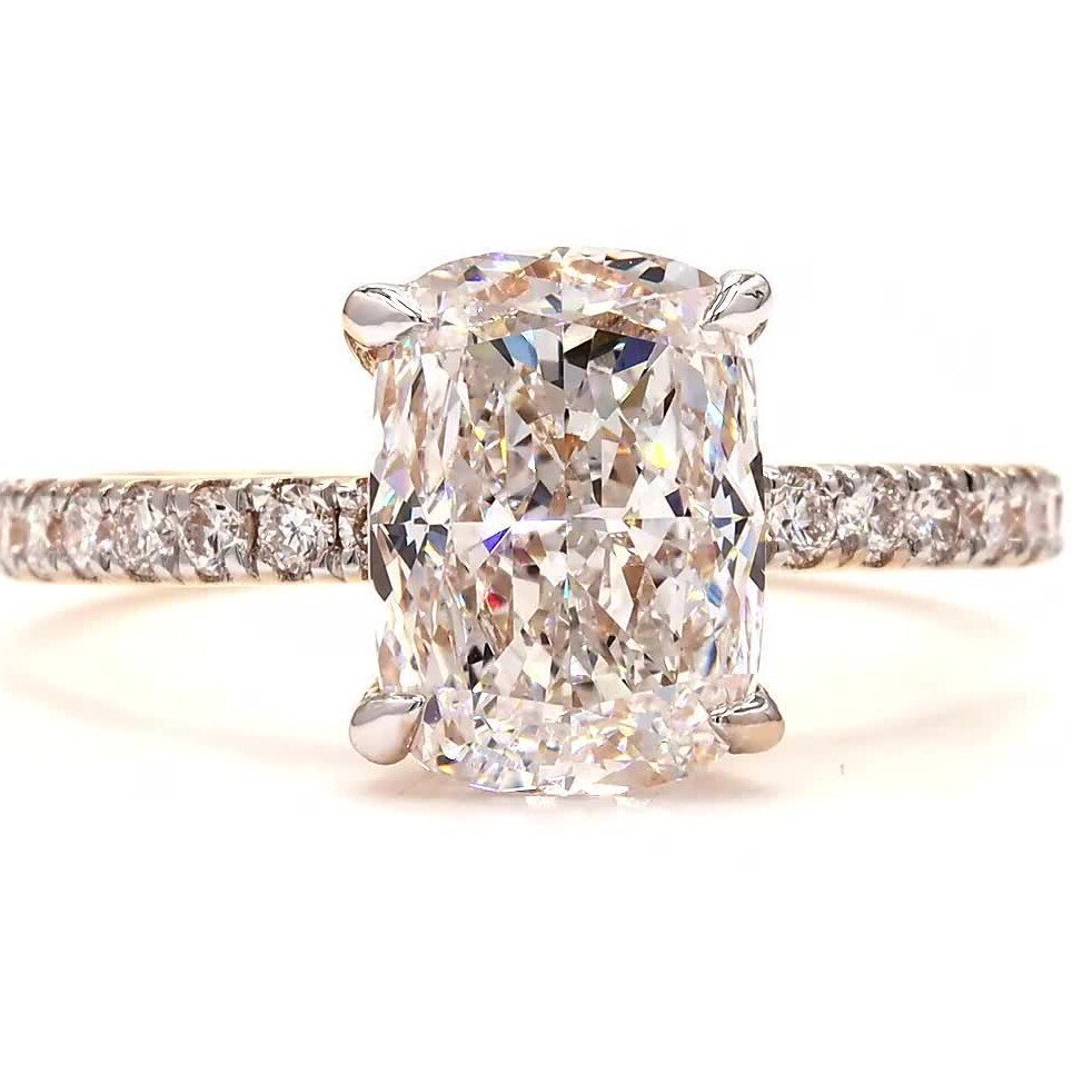 沒有保留價 - 戒指 - 18 克拉 黃金 -  2.43ct. tw. 鉆石 (實驗室培育) - 鉆石 - D,VVS2 #1.0