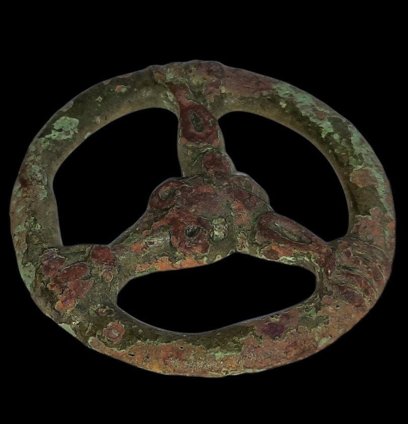 Viking Era VERY RARE pagan amulet with the image of a COW from the Viking period. Excellent condition! (No reserve price) #3.2