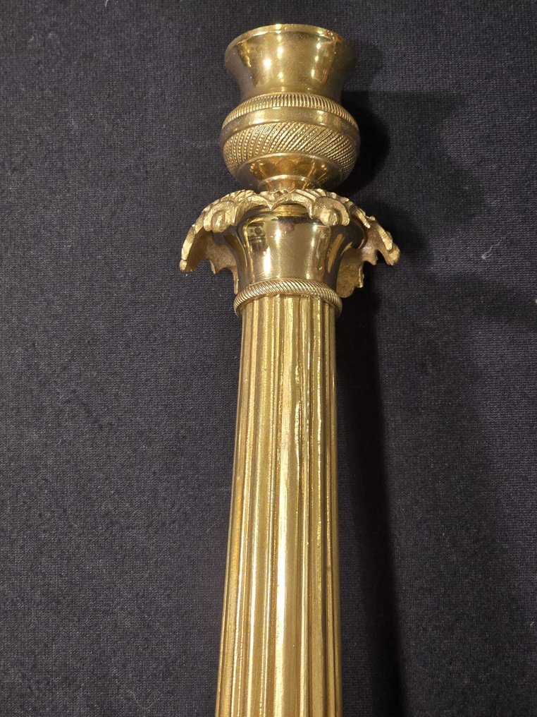 Sfeșnic (2) - Bronz aurit #4.3