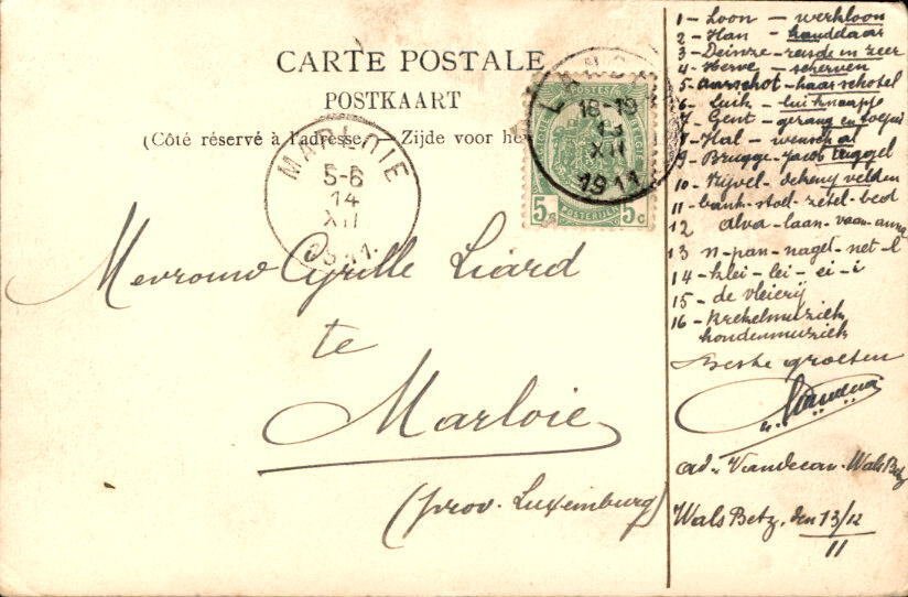 Βέλγιο - Βλααμς-Μπραμπάντ - Καρτ-ποστάλ (133) - 1900-1960 #1.0