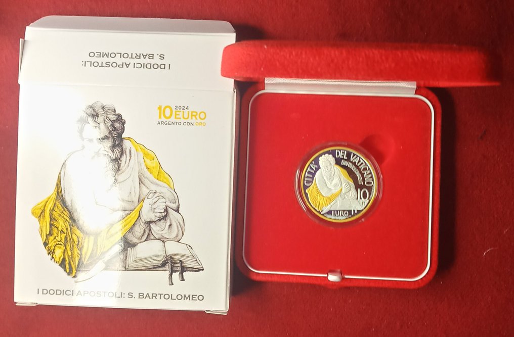 Vatican. 10 Euro 2024 "I Dodici Apostoli - S. Bartolomeo" Proof  (No reserve price) #4.3