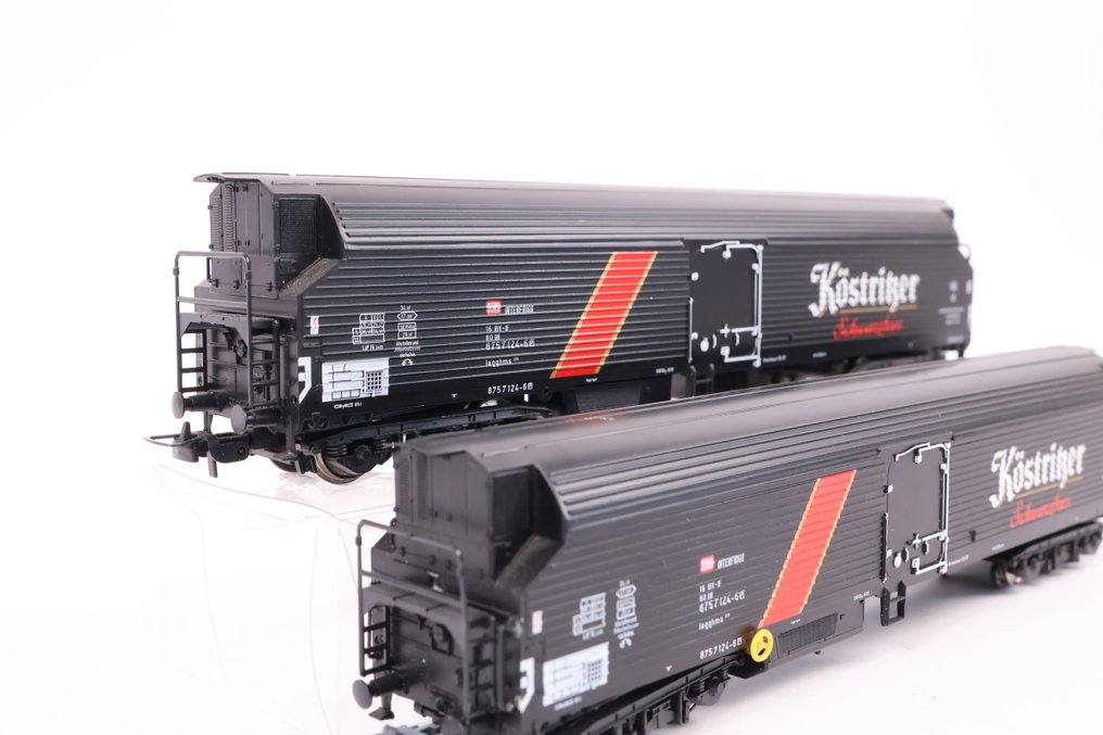 Sachsenmodelle H0轨 - 模型火车货运车厢 (2) - 封闭式货车 Lagghms 'Köstritzer' - DB #4.3