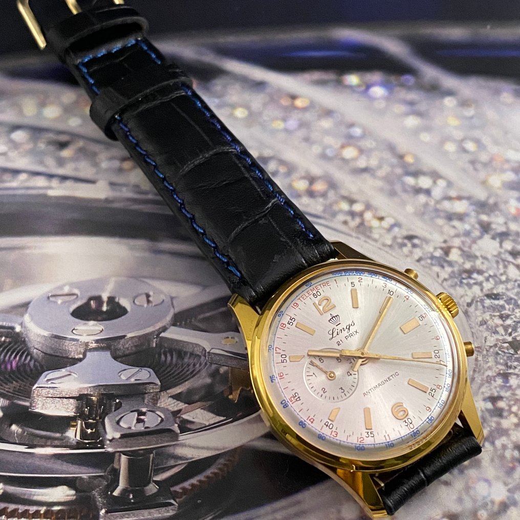 Lings - 21 Prix Chronograph Stop and Go - Nincs minimálár - Férfi - 1950-1959 #3.2