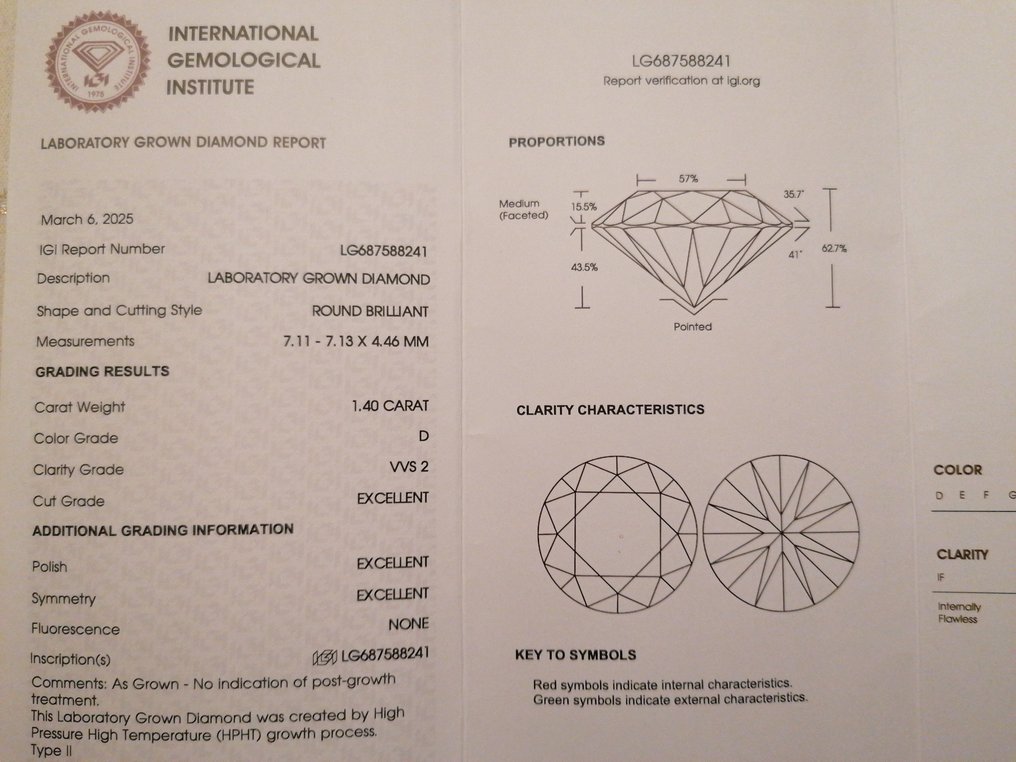 χωρίς τιμή ασφαλείας - Σκουλαρίκια - 14 καράτια Λευκός χρυσός -  2.80ct. tw. Διαμάντι (Εργαστηριακής καλλιέργειας) #4.3