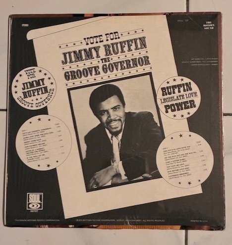 Jimmy Ruffin - The Groove Governor - Disco in vinile - Stereo - 1970 #2.1