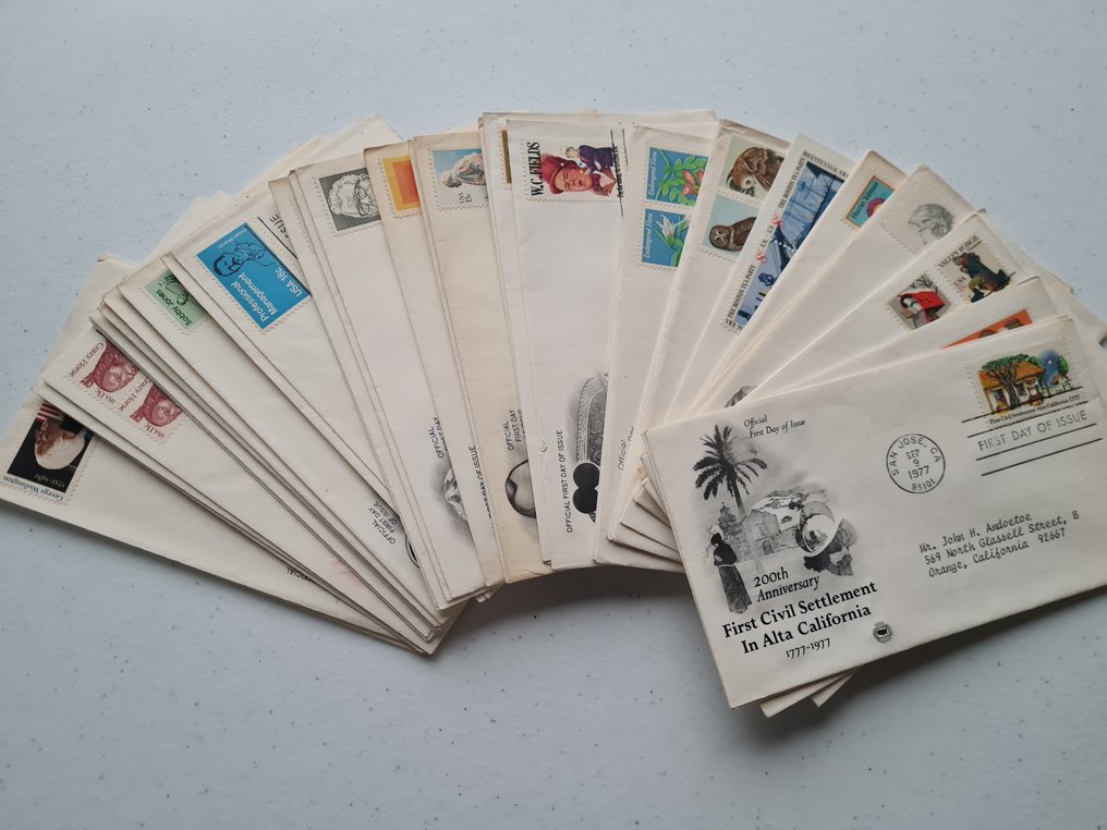 Ηνωμένες Πολιτείες - Συλλογή από σχεδόν 800 First Day Covers και κάρτες των ΗΠΑ. #2.1