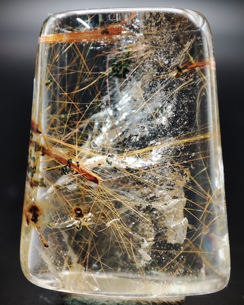 Beautiful Very Rare Natural Gold Rutilated Quartz Crystal Specimen - Free Shipping- 4.91 g #1.0