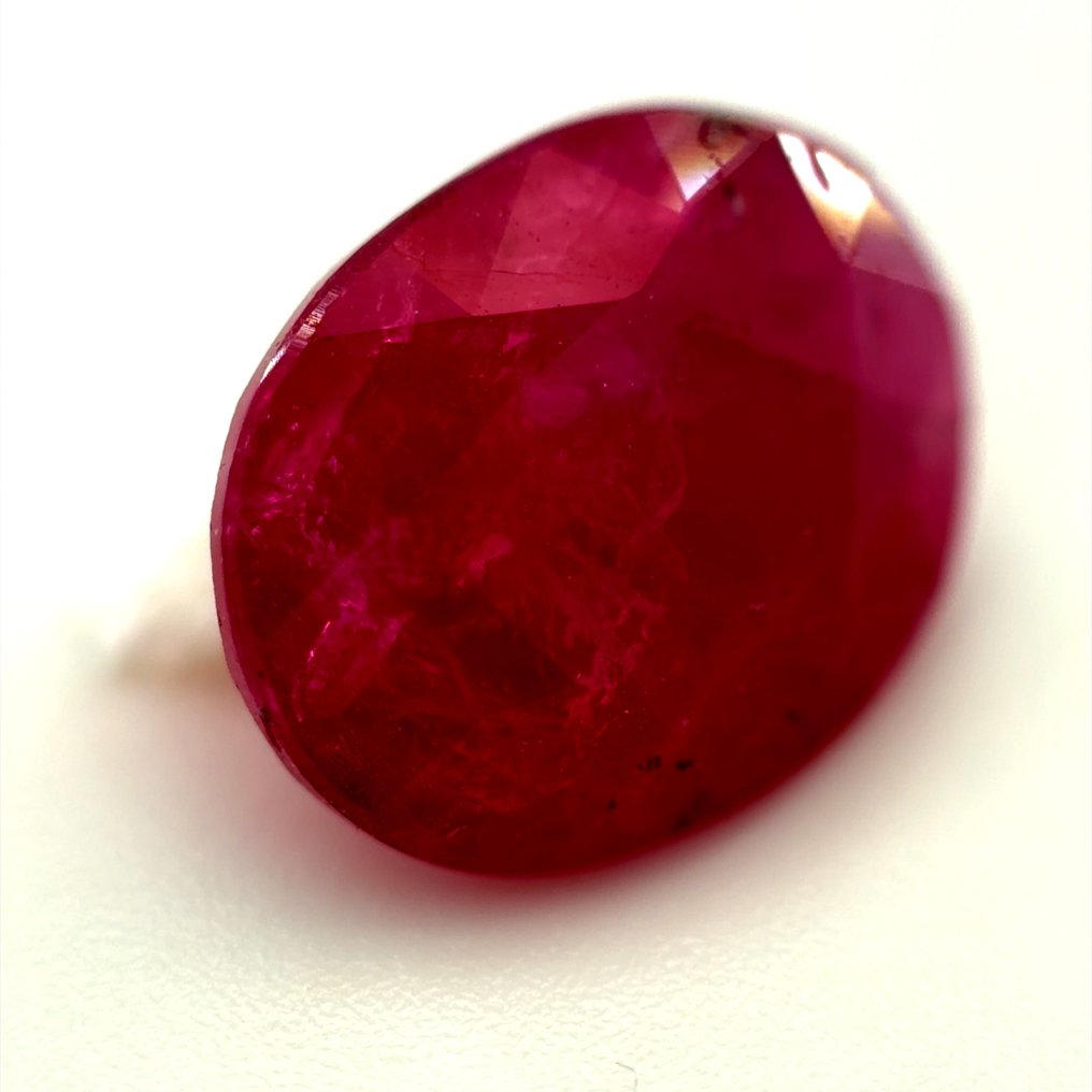 No reserve price - 1 pcs  Red Ruby  - 3.82 ct - International Gemological Institute (IGI) - Natural ruby #2.1
