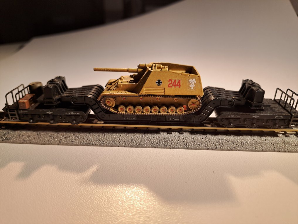 Arnold, Minitrix N - Βαγόνι τρένου μοντελισμού (2) - Υλικό για το Afrika Korps προς τον Veldmaarschalk Rommel. - DRG #1.0