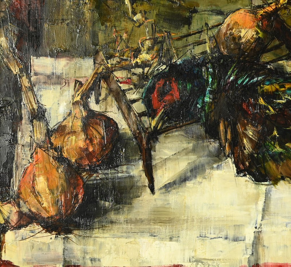 Pierre Letellier (1928 - 2000) - Nature morte aux oignons #4.3