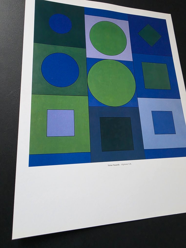 Victor Vasarely (1906-1997) - Alphabet V.B #4.3