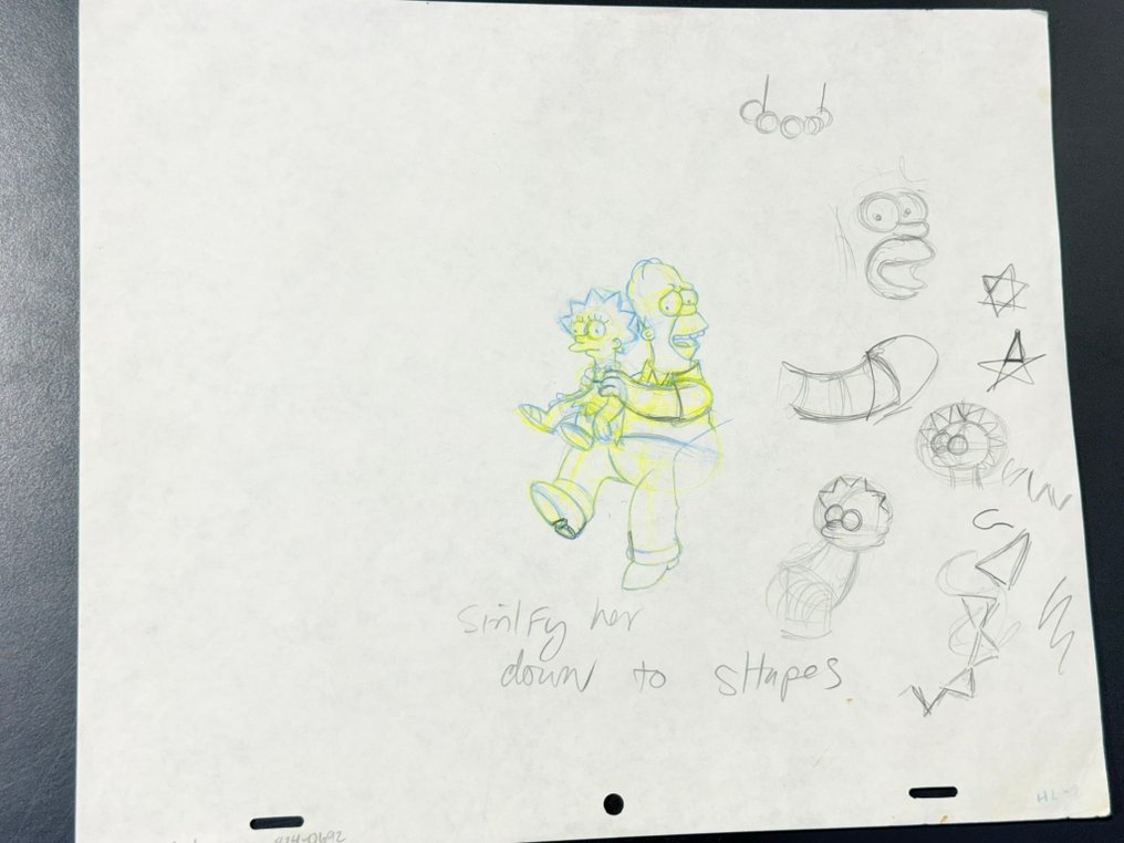 The Simpsons - 1 Rysunek animowany Homera i Lisy Simpson, certyfikowany #1.0