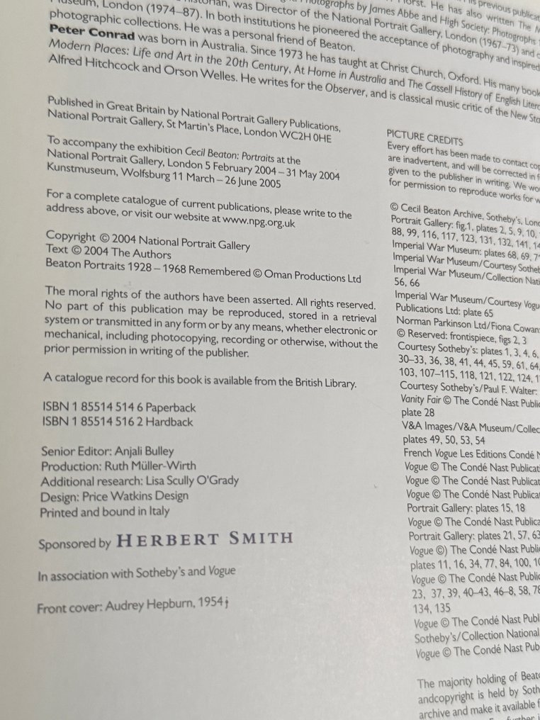 Cecil Beaton; Hugo Vickers - Beaton Portraits & Profiles en Portraits - 2004-2017 #3.2