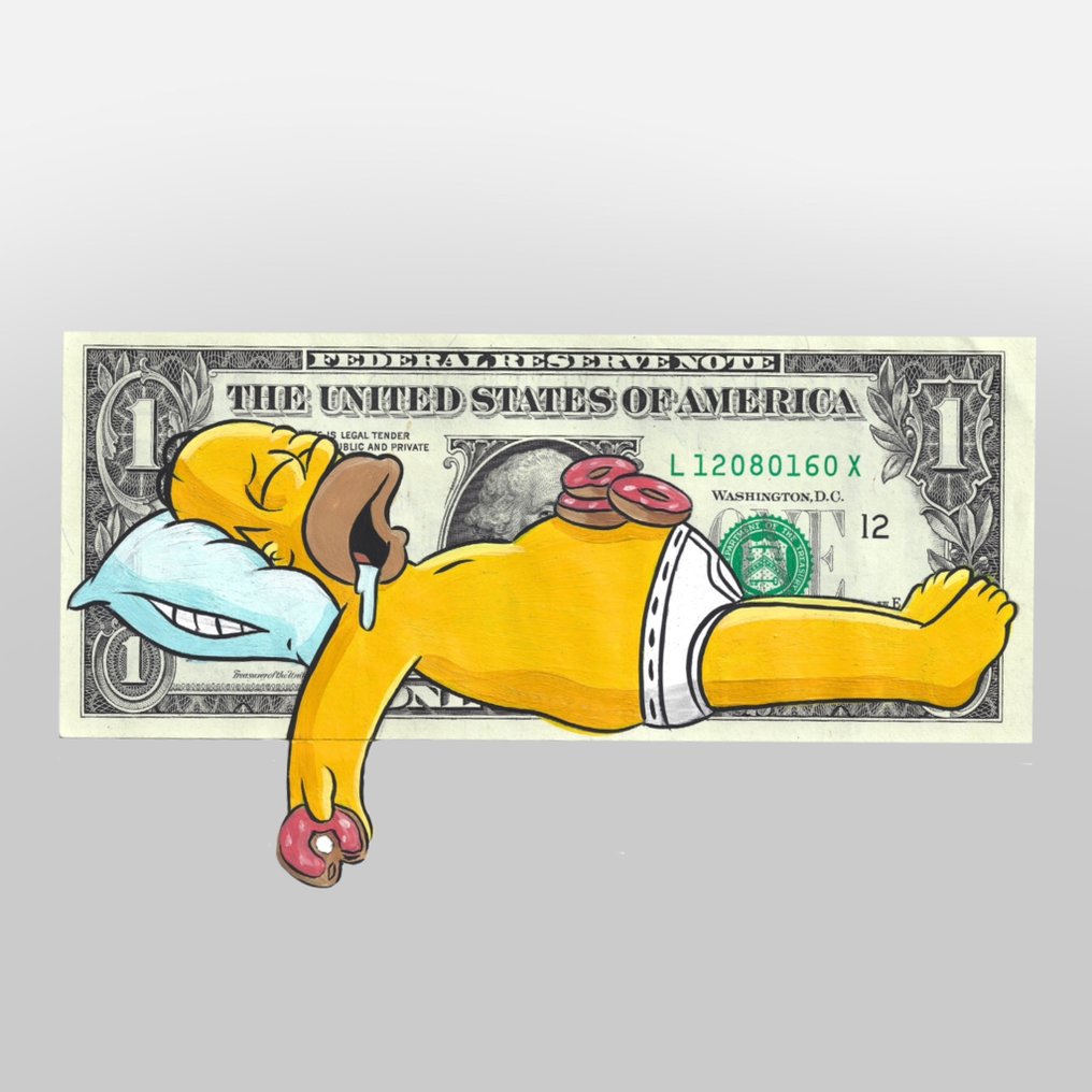 Alan Stefanov (1999) - "Sweet Dreams" 1 dollar bill - NO Reserve #1.0