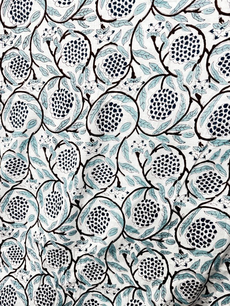 棉花花卉拼块独特面料 - 室內裝潢織物  - 500 cm - 110 cm - 棉质奢华面料 #1.0