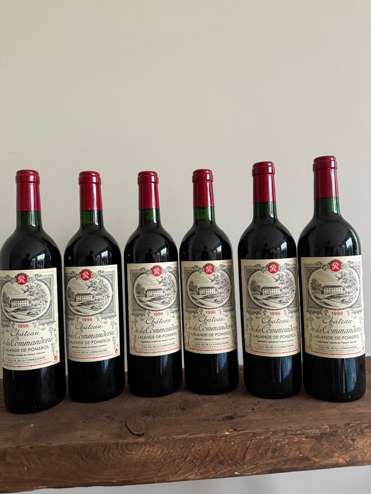 1996 Chateau de la Commanderie - Lalande-de-Pomerol - 6 Pullot (0.7 L) #1.0