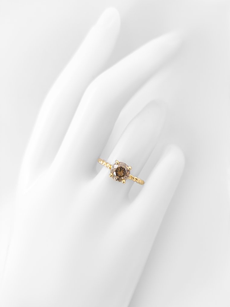 沒有保留價 - 戒指 - 14 克拉 黃金 -  1.47ct. tw. 鉆石 (天然彩色) - IGI 证书 #3.2
