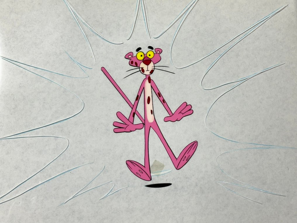 DePatie & Friz Freleng - Original animation cel and drawing of Pink Panther - The Pink Panther Show #3.2