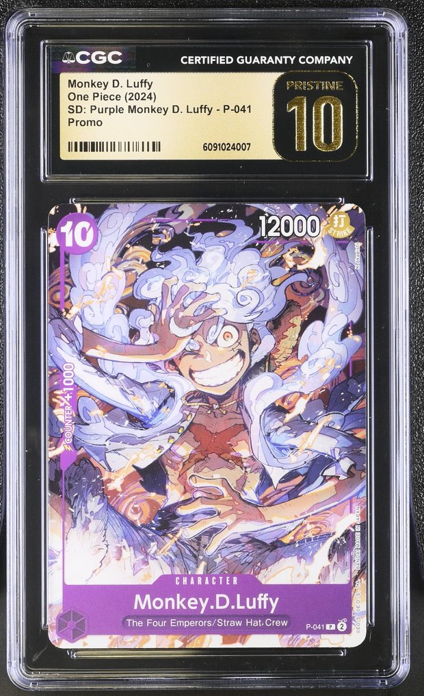 Bandai - 1 Graded card - One Piece - Monkey D. Luffy P-041 Carte promo - CGC Pristine 10 #1.0
