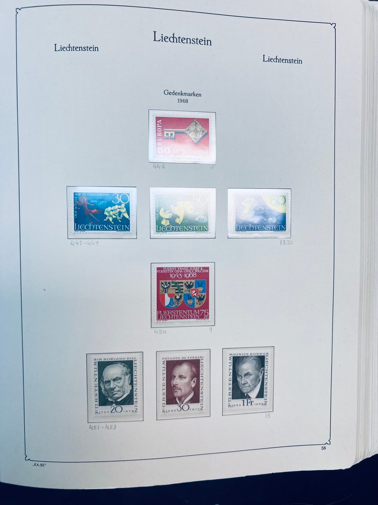 Liechtenstein - Samlinger Liechtenstein og Østerrike i 3 album. #3.2