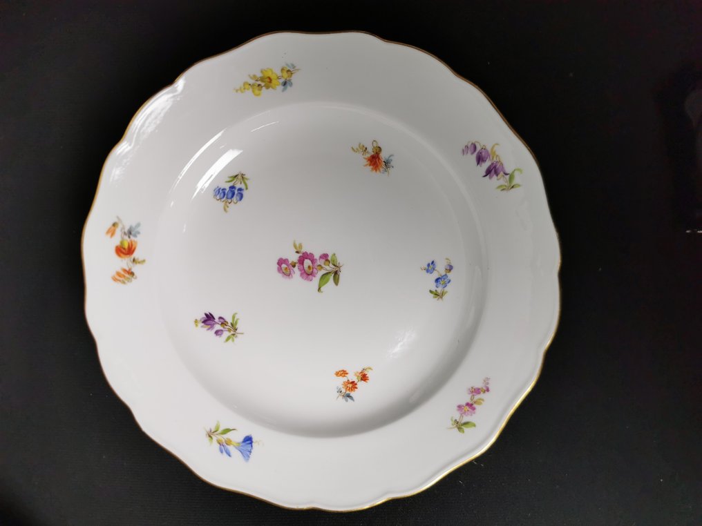 Meissen - Fiori sparsi - 6 Piatti da cena - D.25cm - 1.Wahl - 整套餐具 (6) - 瓷器 #2.1