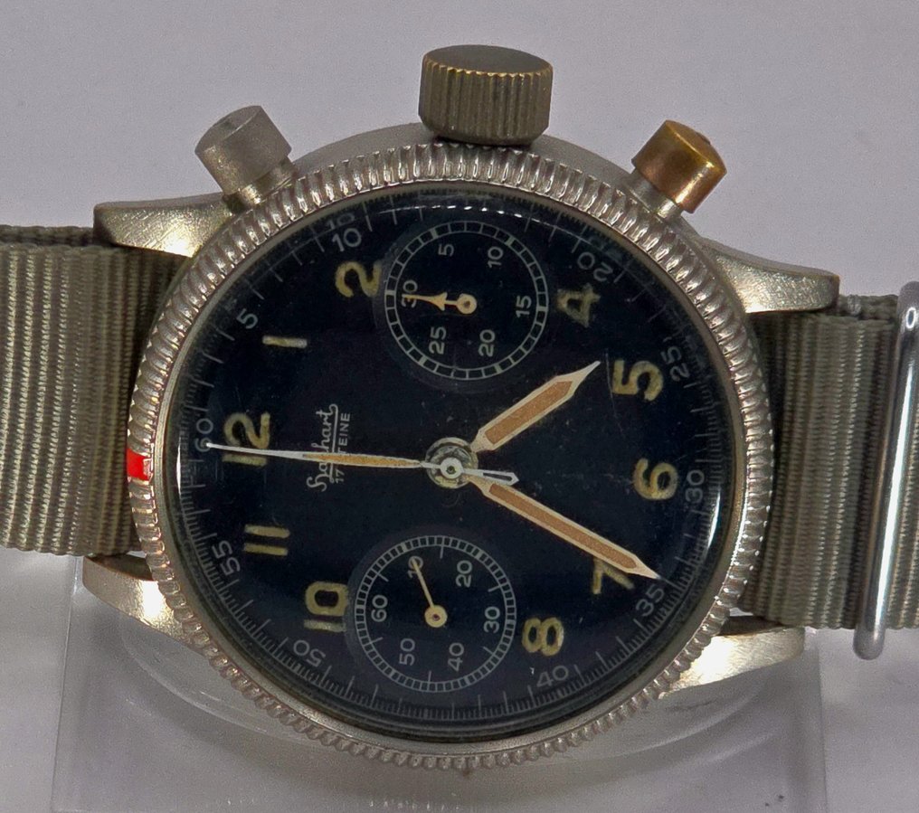 Hanhart - Deutsche Fliegerchronograph. - Eigenkaliber 41 mit Flyback Funktion - Der Klassiker - Deutschland um 1940 - Άνδρες - 1900-1949 #4.3
