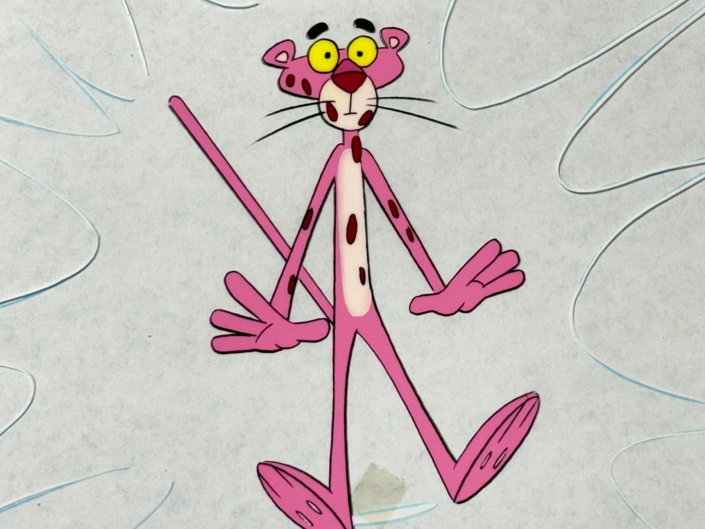 DePatie & Friz Freleng - Original animation cel and drawing of Pink Panther - The Pink Panther Show #1.0