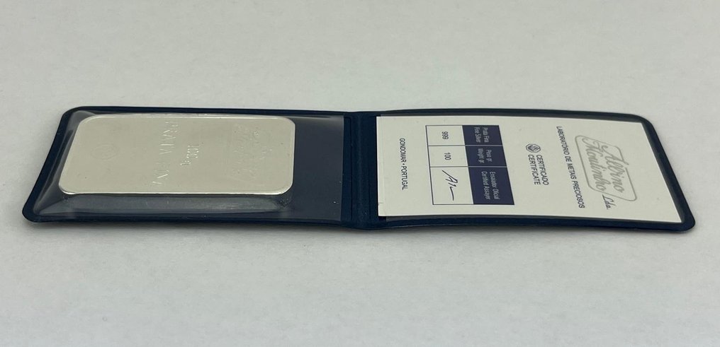 200 grams - Silver .999 - Albino Moutinho - Sealed & with certificate  (No reserve price) #4.3