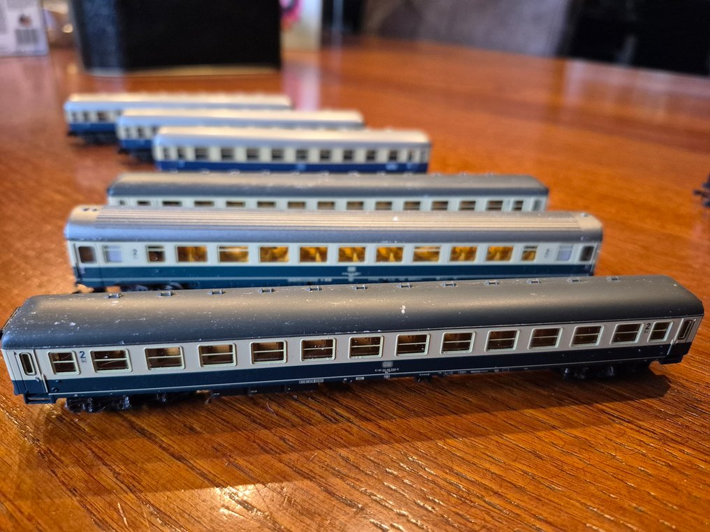 Minitrix N - Βαγόνι τρένου μοντελισμού (6) - 6 επιβατικά βαγόνια - DB #4.3