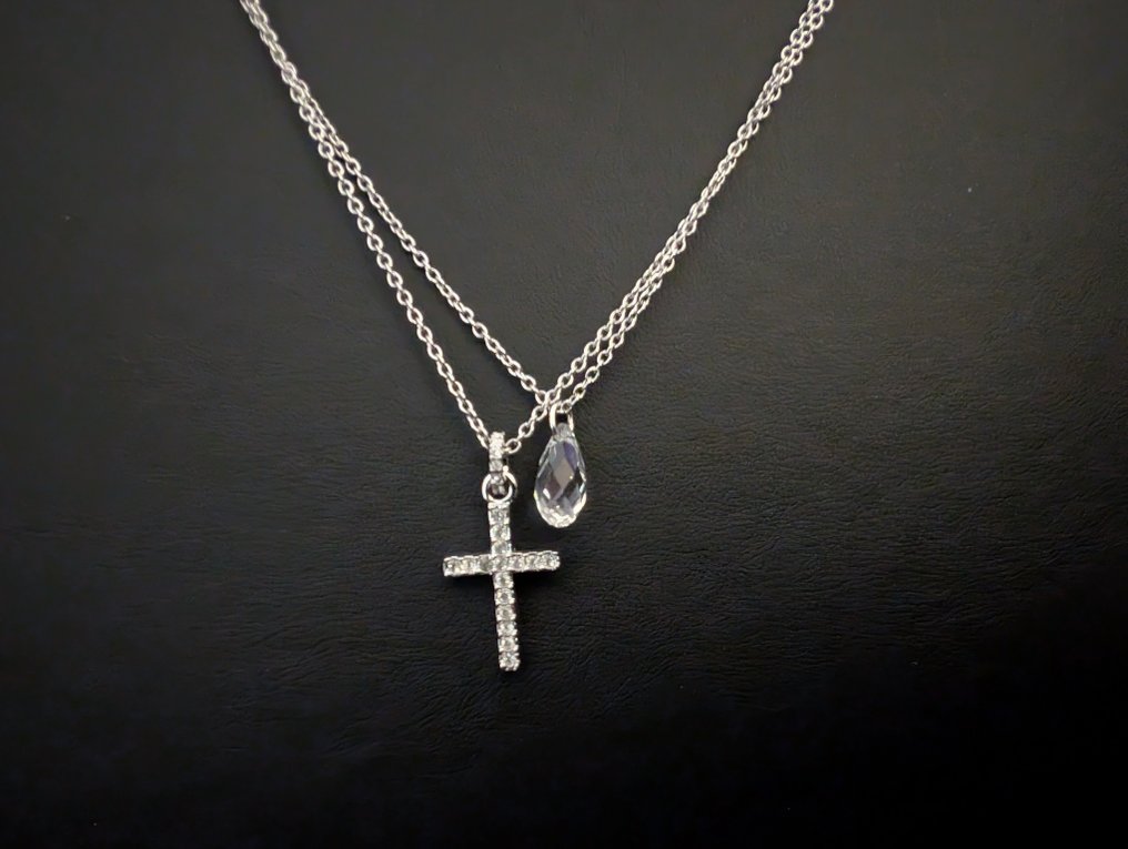 塑像, Swarovski collier - 2 cm - 水晶 #1.0