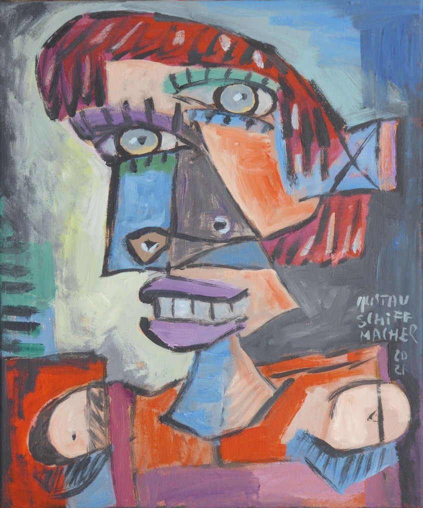 Gustav Schiffmacher - 1459 - Portrait, die Farbkonstruktion #3.2