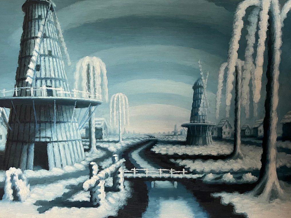 Luciano Coratti (XX) - Paesaggio Blu #4.3