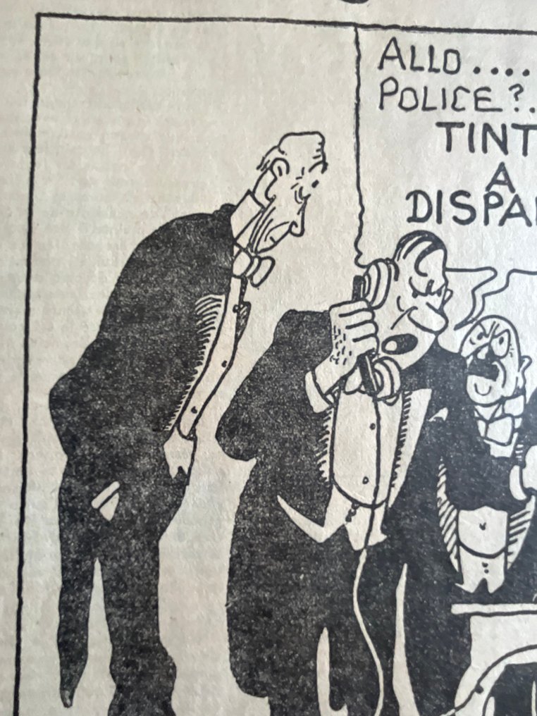 Petit Vingtième 22 septembre 1932 - couverture dessinée par Hergé : Tintin en Amérique. - 1932 #2.1