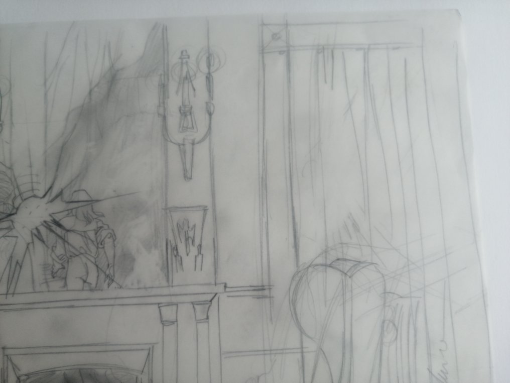 Yslaire - 1 Original preliminary drawing - Samber #3.2